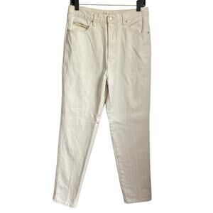 Women's Jeanjer by Jordache Cream‎ High Waist 5 Pocket Zip Front Jean 11 (US 26)